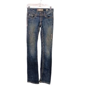 BKE = "Stella" Women's Slim Boot Blue Jeans - 23L